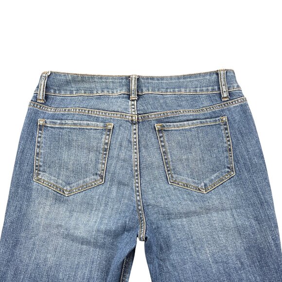 VS Victoria’s Secret Hipster Bootcut Blue Denim Jeans Size 10 TALL Y2K - Picture 3 of 13